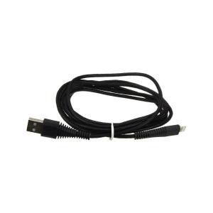 Шнур USB дата-кабель совместимый iPhone 5 2м "карбон" 