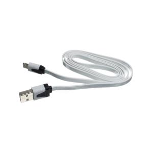 Шнур USB дата-кабель совместимый с iPhone 5 1м плоский