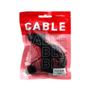 Шнур USB дата-кабель совместимый с iPhone 5 3м, плоский