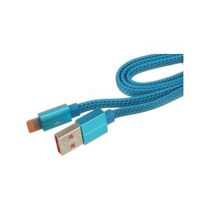 Шнур USB дата-кабель совместимый с iPhone 5/6 1м Full Speed плоский