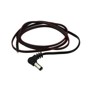 Штекер питания 5.5*2.1 угловой, с проводом 1 метр 