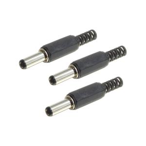 Штекер питания 5.5*2.5*14мм SZC-0030B (DJK-11BL) (упаковка 3шт) на кабель с амортизатором