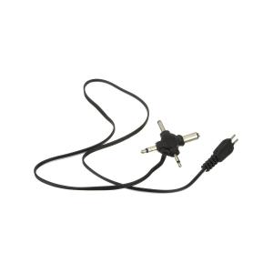 Штекер питания универсальный Крест 2.5/3.5*5.5х2.5/3.5х1.4 на проводе с вилкой