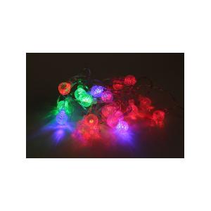 Сигнал гирлянда шарики прозр 20свд 3.8м цветная ТВМ3820