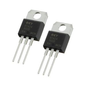 Симистор BTA24-800B TO-220AB KY (упаковка 2шт) 800В 25А 50мА 3Q бесснабберный