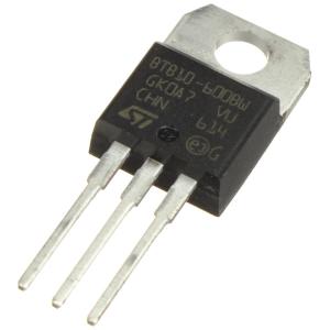 Симистор BTB10-600BWRG TO-220AB STM (600В 10А 50мА 3Q бесснабберный)