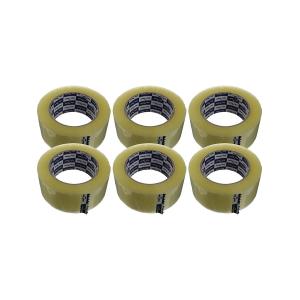 Скотч h48мм L150м прозрачный 6 штук