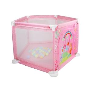 Сухой бассейн с шариками розовый