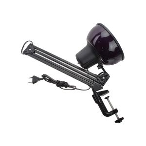 Светильник настольный Бета-К на струбцине, черно-фиолетовый