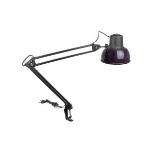 Светильник настольный Бета-К на струбцине, черно-фиолетовый