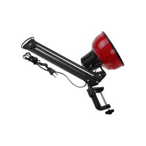 Светильник настольный Бета-К на струбцине, черно-красный