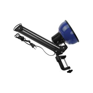 Светильник настольный Бета-К на струбцине, черно-синий