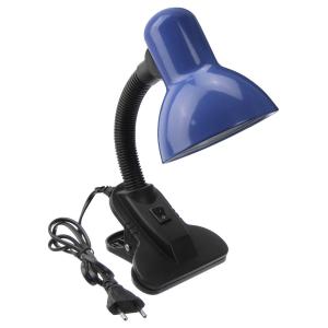 Светильник настольный NDF-C011 Navigator, Е27, синий, на прищепке