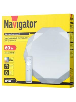 Светильник светодиодный, настенно-потолочный 60Вт Navigator NBL-RC01-60-MK-IP20-LED