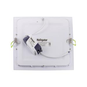 Светильник встраиваемый 19Вт 4000К светодиодный Navigator NLP-S1-19W-840-WH-LED