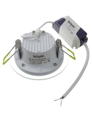 Светильник встраиваемый 7Вт 4000К d100 светодиодный Navigator Downlight NDL-RP3-7W-840-WH-LED