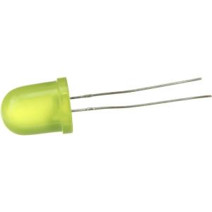 Светодиод 10мм, цвет желтый, желтая линза