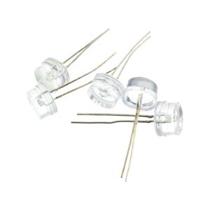 Светодиод 10мм желтый цвет, прозрачная линза, угол 120*, упаковка 5шт