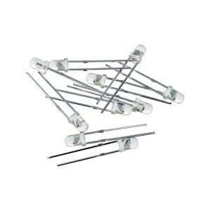 Светодиод 3мм 7 цветов, линза быстро мигающая, упаковка 10шт