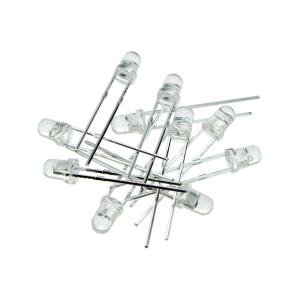 Светодиод 3мм 7 цветов, линза медленно мигающая, упаковка 10шт