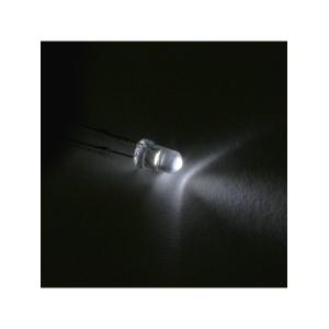 Светодиод 3мм, цвет белый холодный, прозрачная линза 3V, упаковка 10 штук