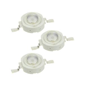 Светодиод 3W 3V УФ ультрафиолетовый 395-405nm, упаковка 3 штуки