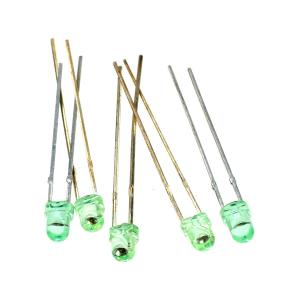 Светодиод 4мм зеленый, яркий, упаковка 5шт