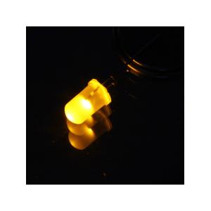 Светодиод 5мм, 3V цвет желтый, линза желтая, упаковка 10 штук