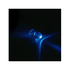 Светодиод 5мм, 3V цвет синий, линза прозрачная, упаковка 10 штук