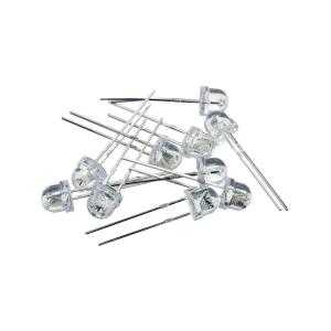 Светодиод 5мм, 3V, цвет синий, прозрачная линза 120*, упаковка 10шт