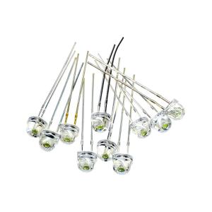 Светодиод 5мм, цвет белый, прозрачная линза 120* 3V, упаковка 10шт
