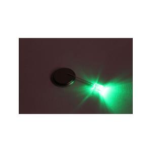 Светодиод 5мм, цвет изумрудный, линза 120* 31