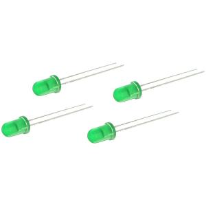 Светодиод 5мм зеленый 40mcd Kingbright L-53SGD (упаковка 4шт)