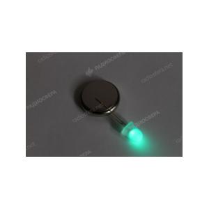 Светодиод 8мм, цвет изумрудный, матовая 
