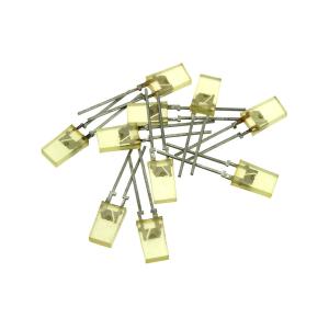 Светодиод Кипмо 5мм, цвет красный, линза желтая, 2*5*8,5мм упаковка 10шт.