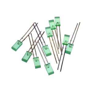 Светодиод Кипмо 5мм, цвет зеленый, прозрачная зеленая линза, 2,5*4,5*9,5, упаковка 10шт