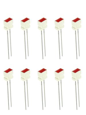Светодиод красный 10mcd Kingbright L-1043IDT (упаковка 10шт) прямоугольный