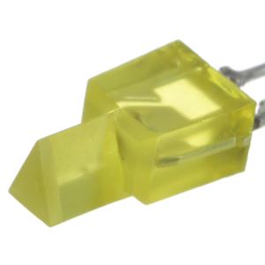 Светодиод треугольный, цвет желтый 