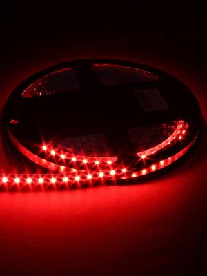 Светодиодная лента IP23, цвет красный, 120свд/м SMD3528 12V 9.6Ватт