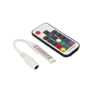 Светодиодный блок управления Диммер RF 5-24V 12A RGB пульт 15 кнопок