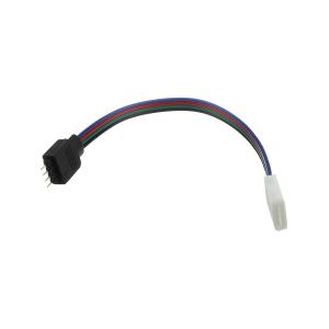 Светодиодный коннектор питания для лент RGB 4 pin 15см двусторонний
