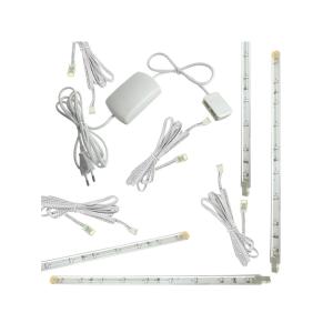 Светодиодный светильник линейный 4*25см синий 220В