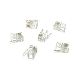 Телефонный разъем RJ9 4P4C для трубок (упаковка 6шт)