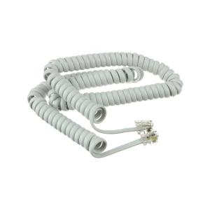 Телефонный шнур витой 4м белый