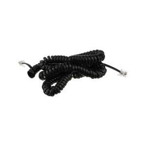 Телефонный шнур витой 7м черный