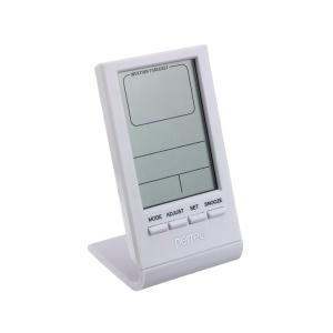 Термометр-гигрометр, часы Perfeo "Angle" PF-S2092 white