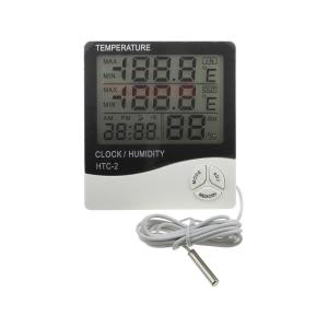 Термометр-гигрометр цифровой HTC-2 уличный, часы, будильник