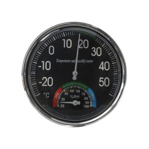 Термометр-гигрометр TH101B, механический d130мм, черный
