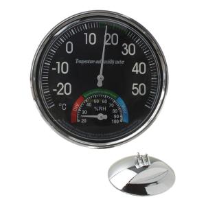 Термометр-гигрометр TH101B, механический d130мм, черный