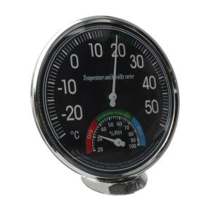 Термометр-гигрометр TH101B, механический d130мм, черный